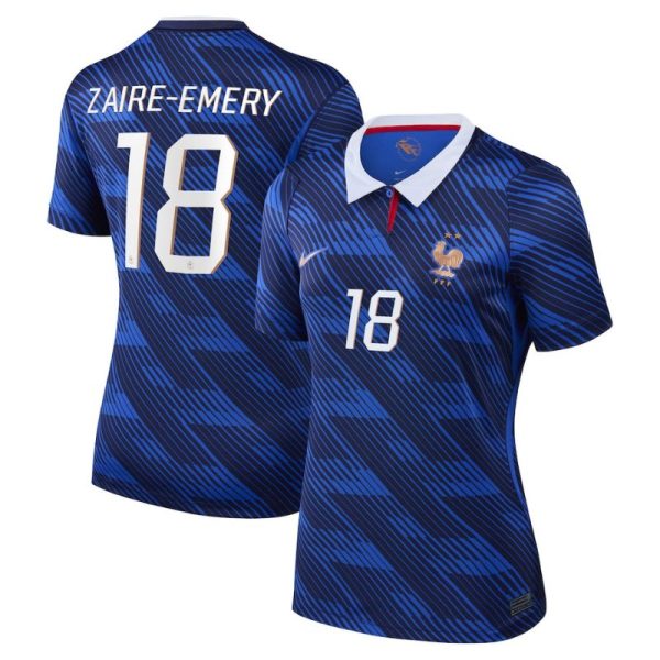 Maillot Equipe de France Femme Domicile Coupe du Monde 2026 Zaire Emery