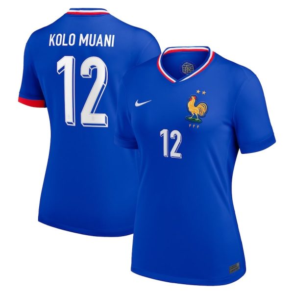 Maillot Equipe de France Femme Domicile 2024 2025 Kolo Muani