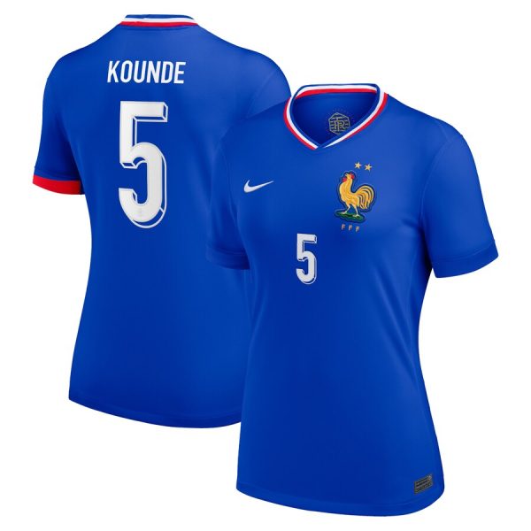 Maillot Equipe de France Femme Domicile 2024 2025 Kounde