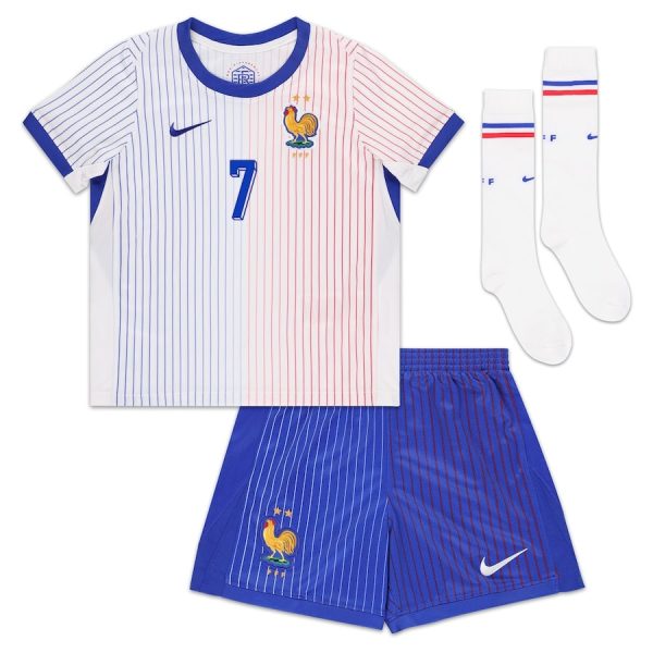 Maillot Kit Enfant Equipe de France Exterieur 2024 2025 Guendouzi