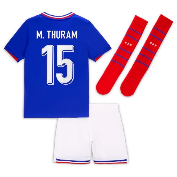 Maillot Kit Enfant Equipe de France Domicile 2024 2025 Thuram