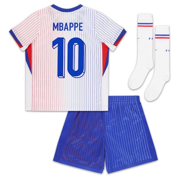 Maillot Kit Enfant Equipe de France Mbappe 2024 2025 Exterieur